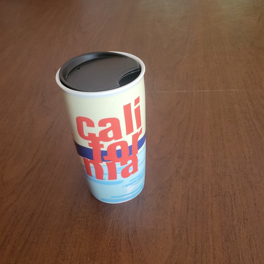 Starbucks California Beach Ceramic Local Traveler Tumbler Coffee Mug 12oz 2017